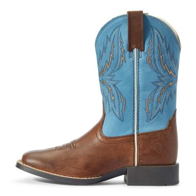 Ariat Western: Arena Rebound Botas Western Niños - Marrones (ZJMLE4537)